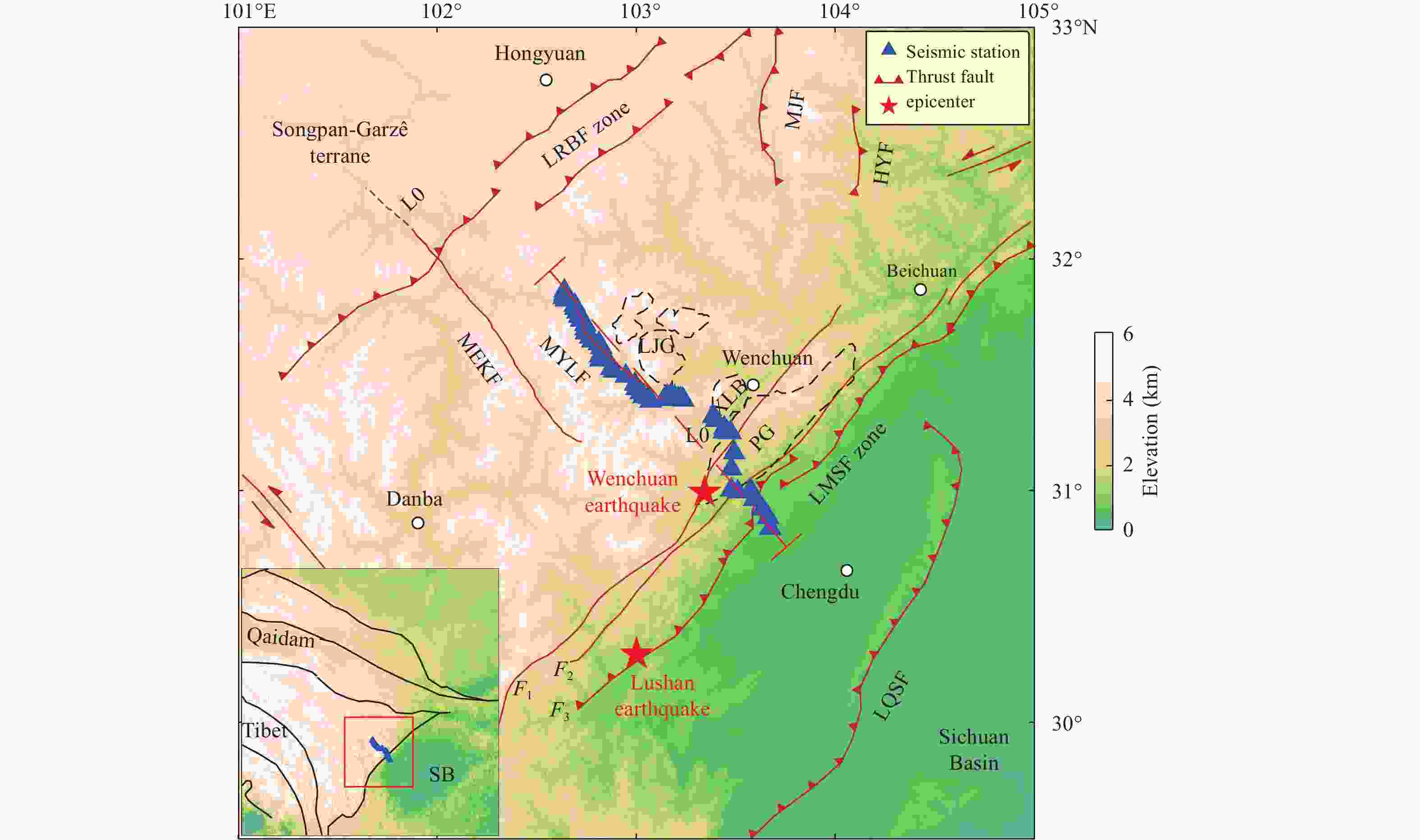 The shallow crustal S-velocity structure of the Longmenshan fault 